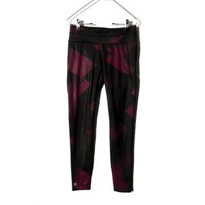 Athleta High Rise Sonar Tight Magnetic Red And Black Leggings Size Small